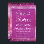 Lila Girly Glitter Gnistra Sweet 16 Birthday Inbjudningar<br><div class="desc">Lila Watercolor Gnistra Sweet sixteen Födelsedagsfest inbjudan för en Himmel Celestial Stars 16 födelsedagsfest firande. Den här inbjudan är perfekt för en Burgundy Girly Sweet 16-Födelsedagsfest. Kontakta designern om du vill ha anpassade matchande objekt.</div>