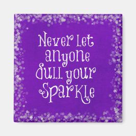 Lila Girly inspirational Gnistra Quote Magnet