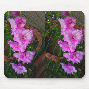 Lila Gladiola Flower Mousepad Musmatta