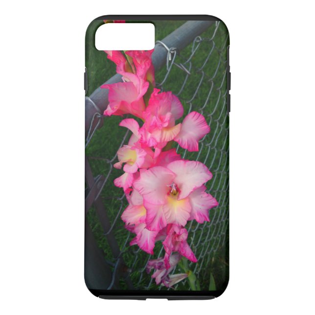 Lila Gladiola Flower Telefonväska Case-Mate iPhone Skal (Baksida)