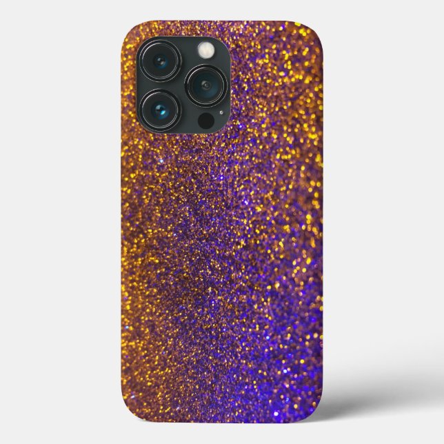 Lila Glitter Anpassat namn Fodral-Mate iphone case (Baksida)