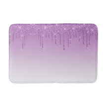 Lila Glitter Bath Mat