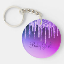 Lila glitter bling tjej namn gnista glamour chic
