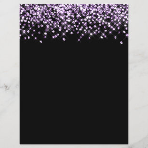 Lila Glitter Confetti-skrapbok Papper
