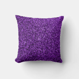 Lila Glitter Dekorativ kudde