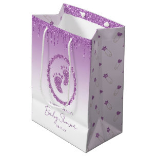 Lila Glitter Drift Baby Shower Gift-fack