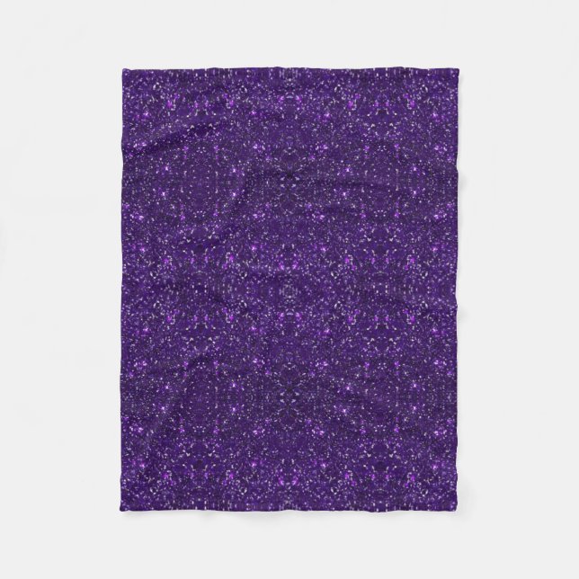 Lila Glitter Fleece Blanket (Framsidan)