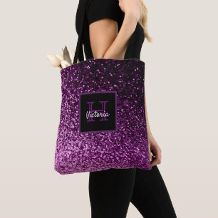 Lila glitter glam glam glam glany gled gigly monog tygkasse
