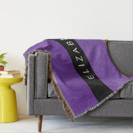 Lila Glitter, Glitter, bakgrund, ditt namn Filt