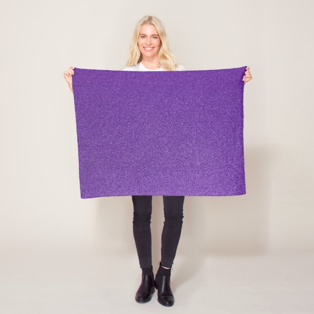 Lila Glitter, Gnistra, Glitter Fleecefilt (På plats)