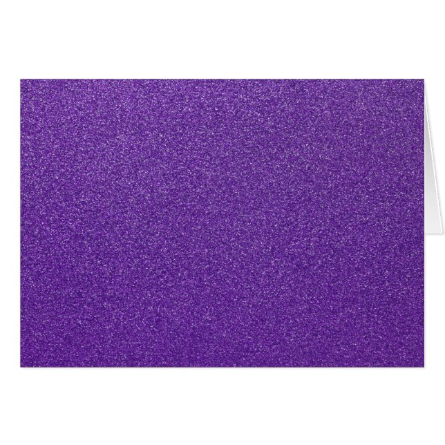 Lila Glitter, Gnistra, Glitter Hälsningskort (Framsidan Horizontal)