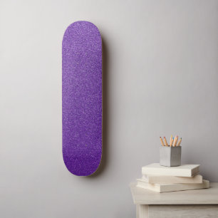 Lila Glitter, Gnistra, Glitter Mini Skateboard Bräda 18,5 Cm