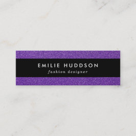 Lila Glitter, Gnistra, Glitter Mini Visitkort
