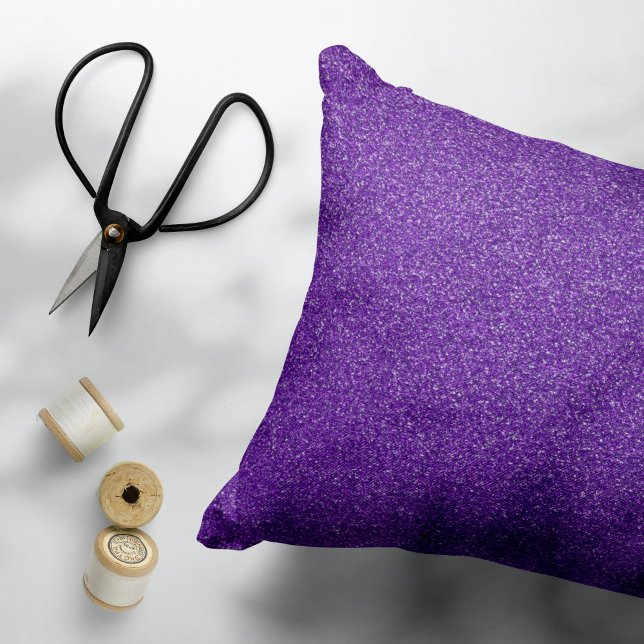 Lila Glitter, Gnistra, Glitter Prydnadskudde (Skapare uppladdad)