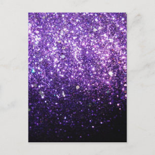 lila glitter gnistra Glow Shine lycklig Vykort
