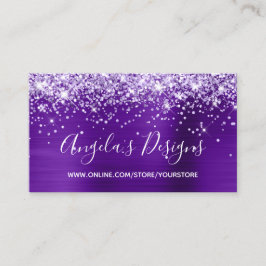 Lila glitter indigofolie webbutik visitkort