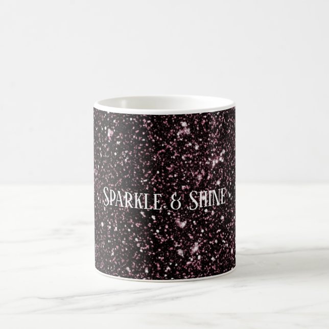 Lila Glitter Kaffemugg (Center)