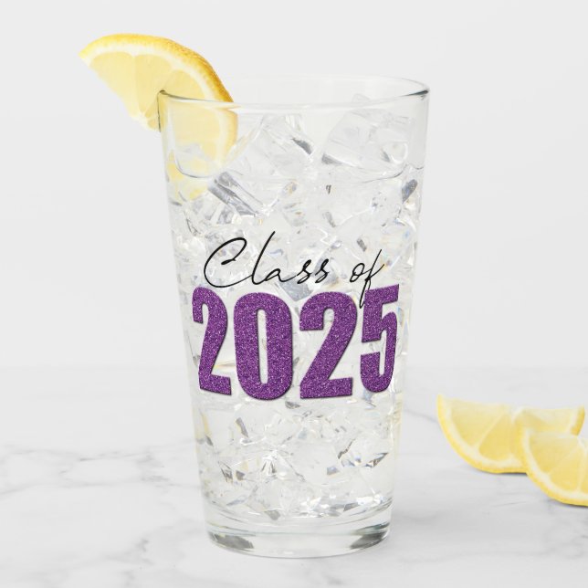 Lila Glitter, klass 2025 Glaskopp (Framsida Ice)