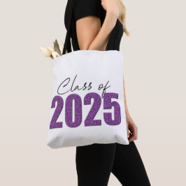 Lila Glitter, klass 2025 Tygkasse