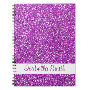 Lila Glitter liknar och Namn Anteckningsbok
