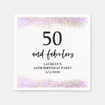 Lila glitter lila 50-årsfest