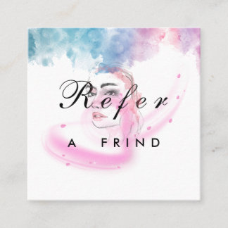 Lila glitter lyx dropp salong rabattkort