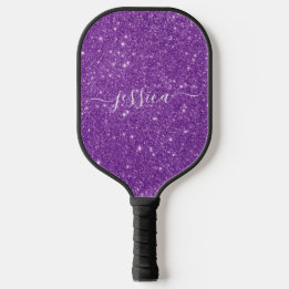 Lila glitter-manuspaddla namn-burk