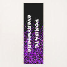 Lila Glitter på svart dominera överallt |