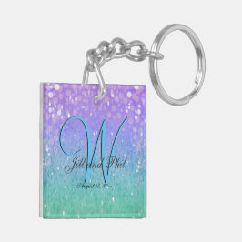 Lila Glitter Patio Lantern Confetti Glam Blue