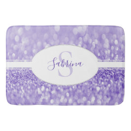 Lila Glitter personalize Bath Mat Badrumsmatta