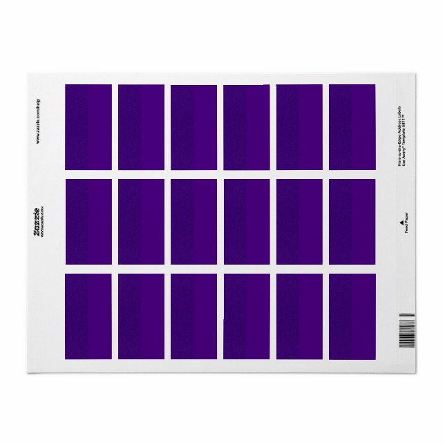 Lila Glitter Returetiketter - Anpassa Adressetikett (Helt Ark)