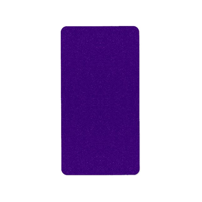 Lila Glitter Returetiketter - Anpassa Adressetikett (Framsidan)