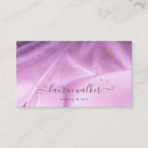 lila glitter satin affärskort visitkort