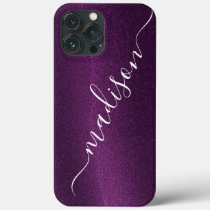 Lila Glitter Shimmer Anpassningsbar Personlig Namn