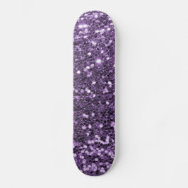 Lila Glitter Skateboard