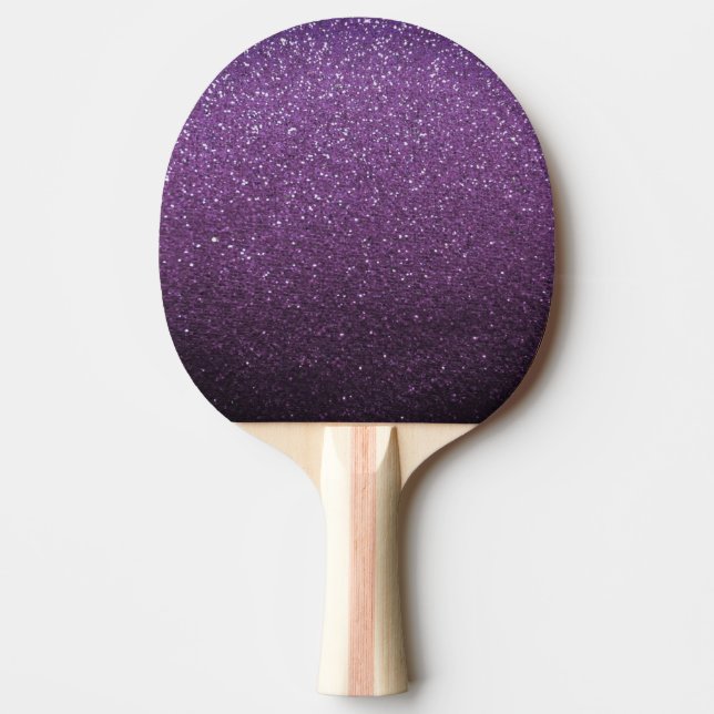 Lila Glitter Sparkles Ping Pong Queen Champion Pingisracket (Framsidan)