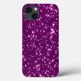 Lila glitter stjärnor