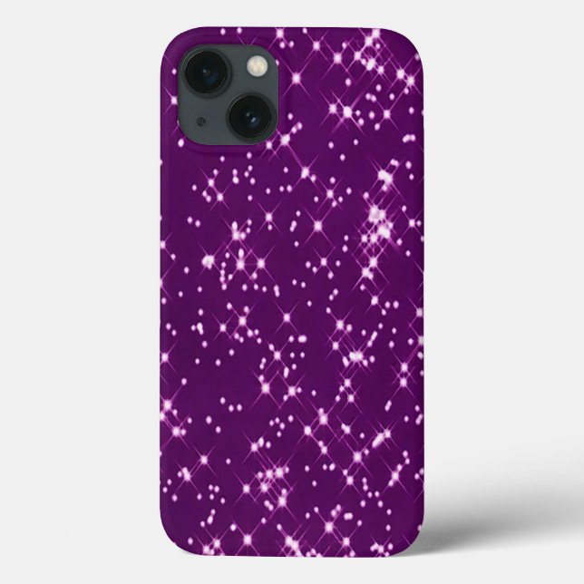 Lila glitter stjärnor (Baksida)