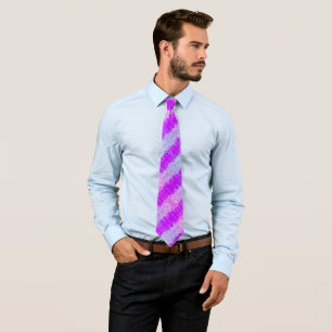 Lila Glitter Stripe Neck Tie Slips