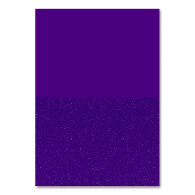 Lila Glitter Underdel Bordskort – Kan Anpassas (Framsidan)
