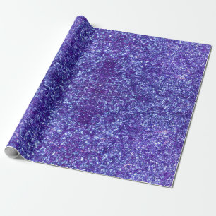 Lila Glitter Wrapping papper Presentpapper
