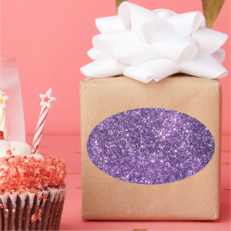 Lila glitteriga klistermärken