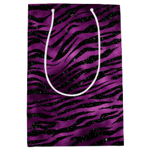 Lila Glitz Zebra tryck