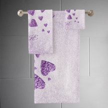 Lila gnistra glitter hjärtan lavender