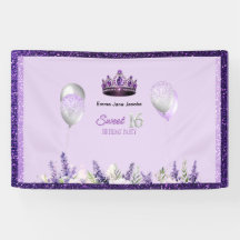 Lila Gnistra Söt 16 Födelsedagsfester