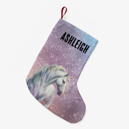 Lila Gnistra Unicorn Namn Liten Julstrumpa