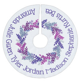 Lila God Jul-andningsfamiljen Namn Julgransmatta Borstad Polyester