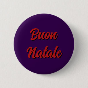 Lila God Jul-knapp - Buon Natale Knapp