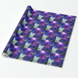 Lila God morgon Glory Flower Wrapping Papper Presentpapper