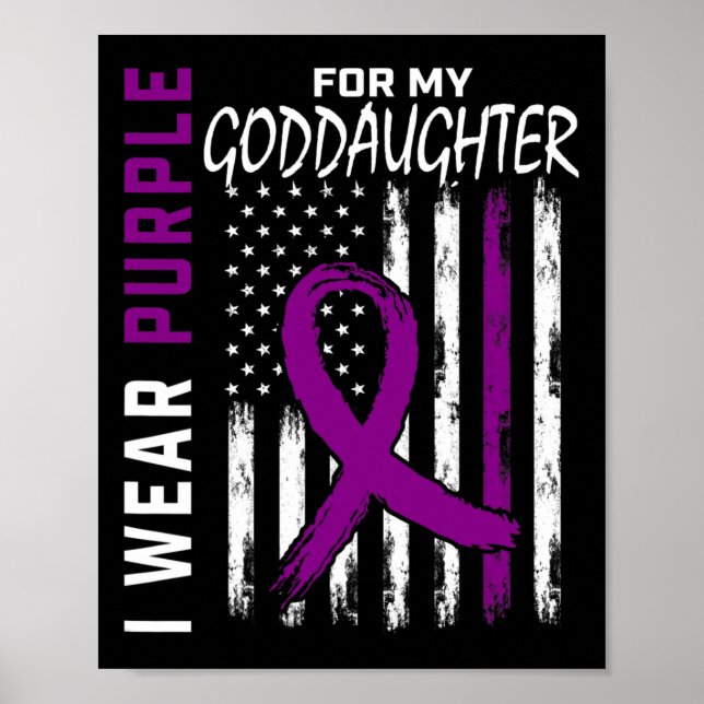 Lila Goddotter Pancreatic Cancer Awareness Ame Poster (Framsidan)